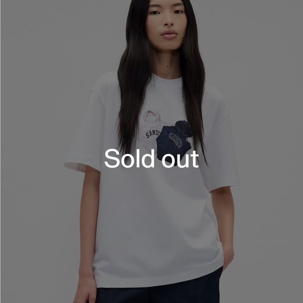 Sandy Liang White Short Sleeve Tee - Picture 2 of 3